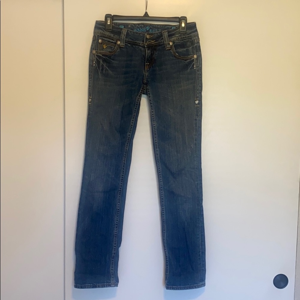 Sang Real by Miss Me Low Rise Boot Cut Jeans